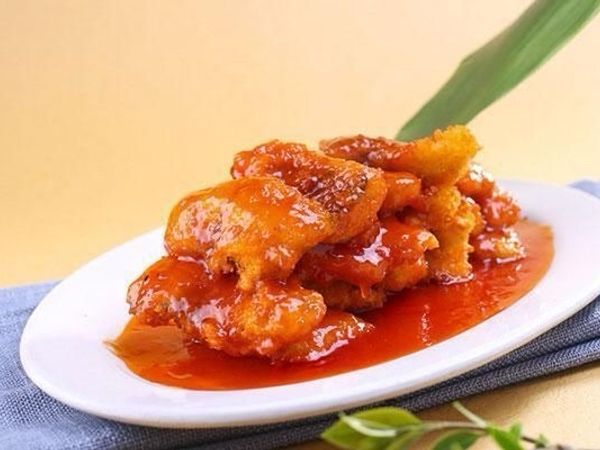 揚げ白身魚の甘酢あんかけ