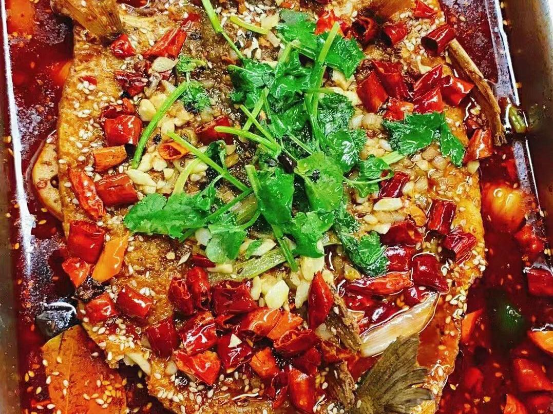 麻辣魚丸焼き